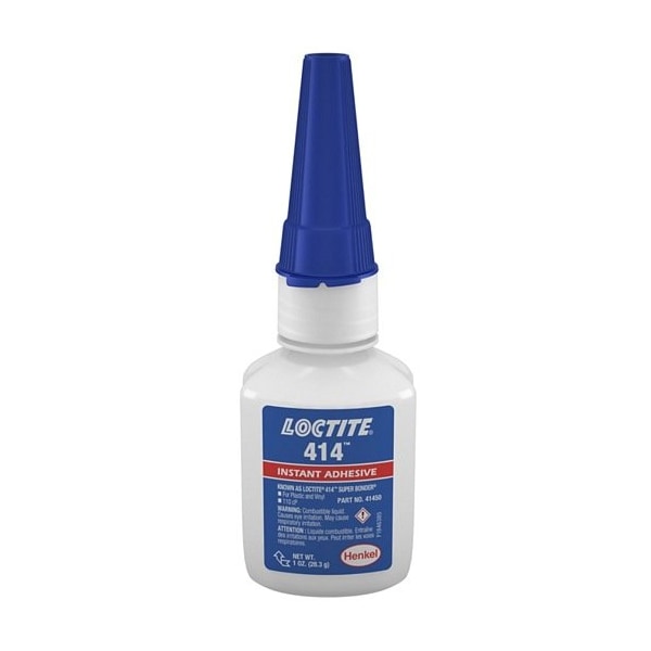 Henkel General Purpose Instant Adhesive; Plastic; Bottle; Viscous Liquid; Gap Filling; Colorless; 1 Oz 414 1OZ IDH 233801 - main